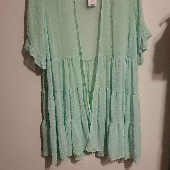 NWT Torrid 3x Light Green Kimono Or Swim Cover-Up - Picture 14 of 16